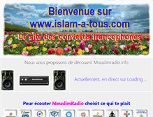 Tablet Screenshot of islam-a-tous.com
